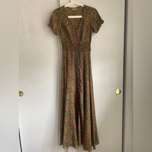 Elegant Multicolor Maxi Dress